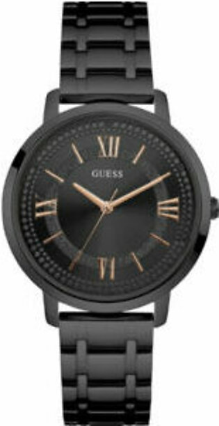 Guess Montauk Black Stainless Steel Black Dial Quartz Watch for Ladies - Guess W0933L4