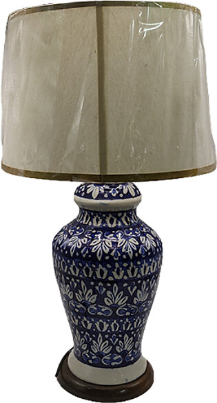 Blue Pottery Lamp