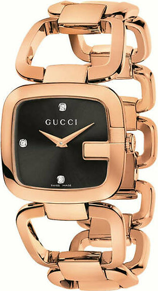 Gucci G-Gucci Gold Stainless Steel Bl...