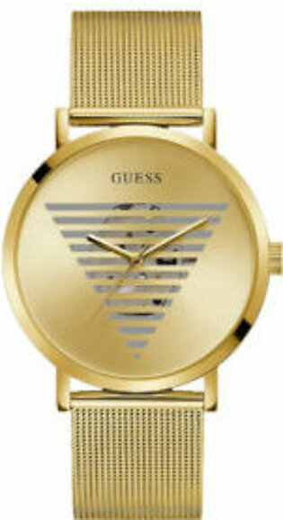Guess Idol Gold Mesh Bracelet Gold Dial  Quartz Watch for Gents - GW0502G1