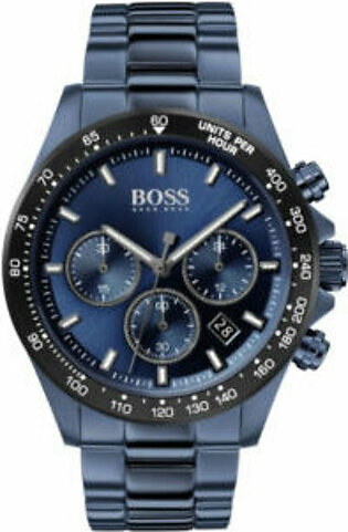 Hugo Boss Hero Sport Lux Blue Stainless Steel Blue Dial Chronograph Quartz Watch for Gents - Hugo Boss 1513758