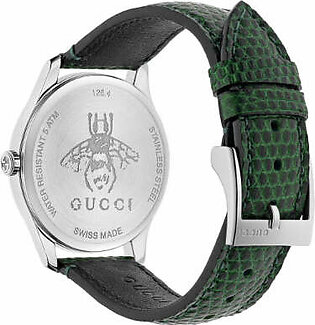 Gucci G-Timeless Green Leather Strap ...