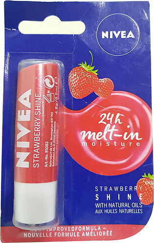 Nivea Strawberry Shine Natural Lips Balm