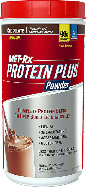 Met-Rx Protein Plus Powder Chocolate 907 Grams (2LBs)