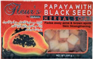 Fleurs Transparent Papaya Soap With Black Seed 100g
