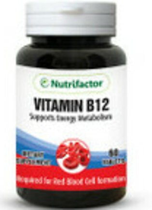 Nutrifactor Vitamin B12 Supports Energy Metabolism 60 Tablets