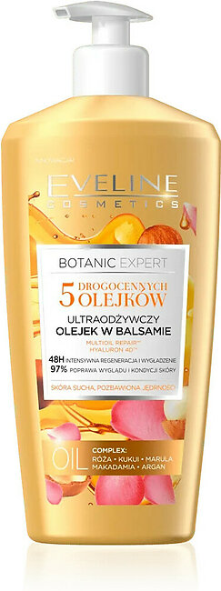 Eveline Botanic Expert 5 Precious Oils Body Oil in Lotion (350ml)