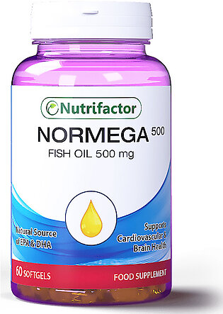 Nutrifactor Normega Fish Oil 500mg - 60 Softgels