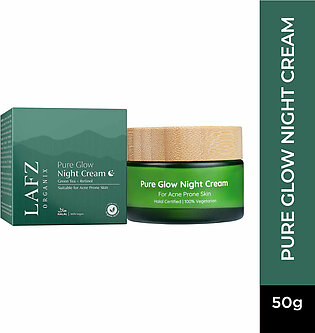 Lafz Organix Pure Glow Night Cream with Green Tea & Retinol