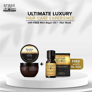 Keratin Deluxe Premium Keratin Enrichment Hair Mask 250ml + Free Gift