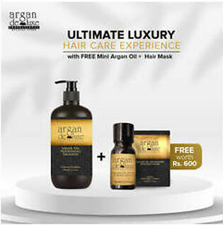 Argan Deluxe Argan Oil Nourishing Shampoo 300ml + Free Gift
