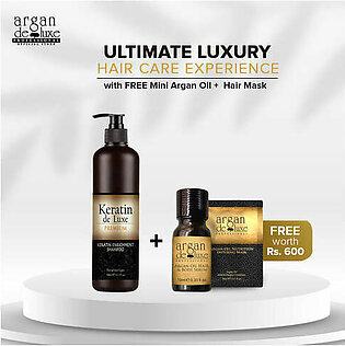 Keratin Deluxe Keratin Enrichment Shampoo 500ml + Free Gift