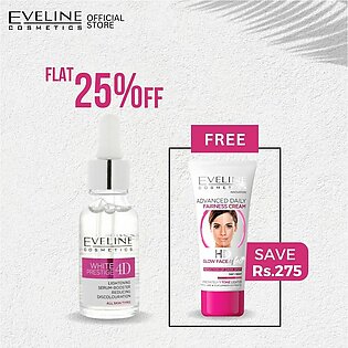 Eveline White Prestige 4D Lightening Serum - 18ml + Daily Fairness Cream - 40ml