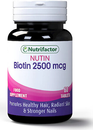 Nutrifactor Nutin (BIOTIN 2500mcg) - 60 Tablets