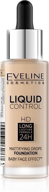 Eveline Liquid Control Mattifying Drops Foundation - 15 Light Vanilla