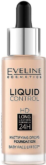 Eveline Cosmetics Liquid Control Mattifying Drops Foundation - 25