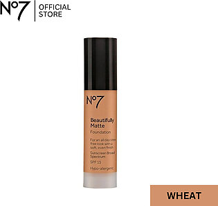 No7 Beautifully Matte Foundation - Wheat