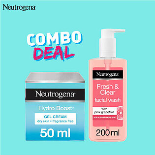 Neutrogena Hydro Boost Gel Cream + Pink Grapefruit Facial Wash