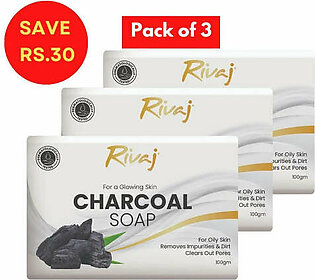 Charcoal  Soap 100g Pack Of 3