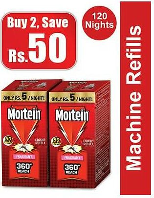 Mortein Fragrant Liquid Refill 60 Nights Promo Pack of 2