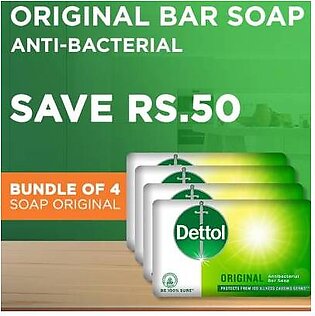 Dettol Original Bar Soap Promo Pack of 4