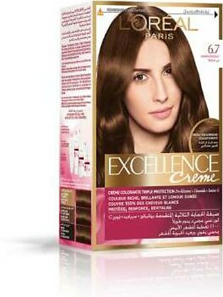 Loreal Excellence Creme Chocolate Brown Hair Color 6.7