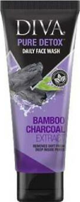 Diva Pure Detox Daily Face Wash Bamboo Charcoal Extract