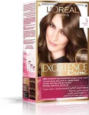 Loreal Excellence Creme Light Brown Hair Color 5