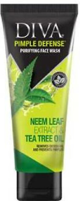 Diva Pimple Defense Face Wash Neem Leaf Extract and Tea Tree Oil