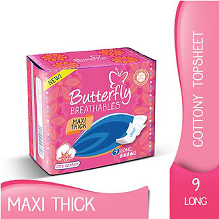 Butterfly Breathables Maxi Thick Cottony Top Sheet Long