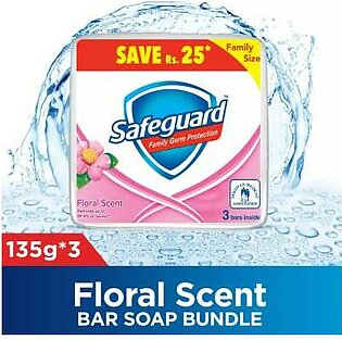 Safeguard Floral Scent Soap Bundle of 3
