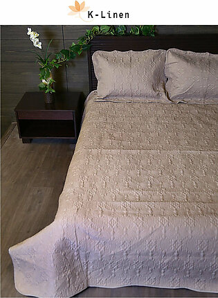 Classic Bed Spread Sheet Set - Light Brown