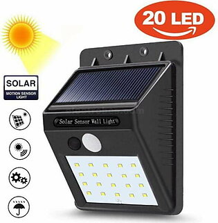 20-LED Solar Lamp Human Body Induction Outdoor Garden Wall Light