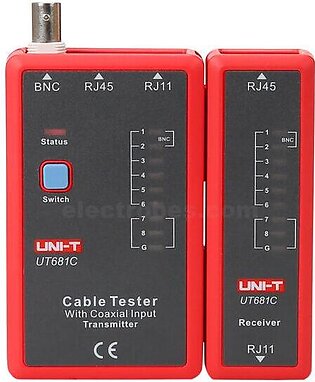 UT681 UNI-T RJ11 RJ45 BNC Network Wire Cable Conductivity Tester