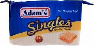 ADAM'S Single Cheddar Cheese 50s 1kg