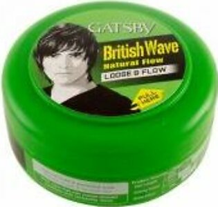 Gatsby Styling Wax (British Wave natural flow) 75gm