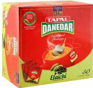 Tapal Danedar Enveloped Tea Bag Elachi 50Bgs