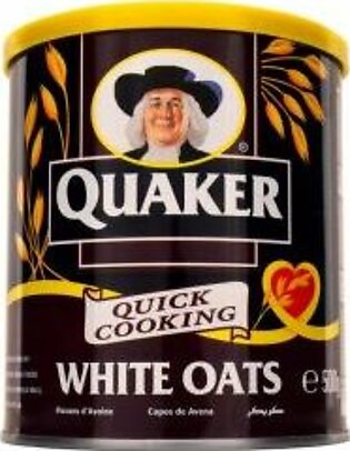 Quaker Quick Cooking White Oats Tin 500g