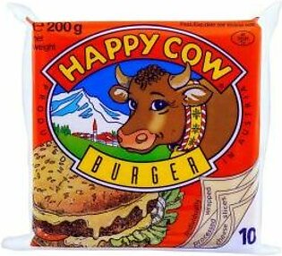 HAPPY COW Burger Cheese 10Pcs
