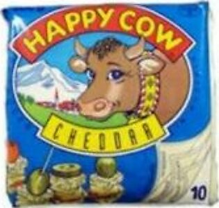 Happy Cow Cheddar slices 10's 200gm
