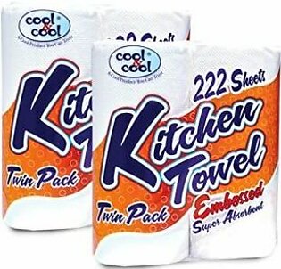 C&C Kitchen Towel Twin Pack 222Sheets (Cc66)