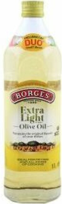 Borges Extra Light Olive Oil Bottle 1Ltr