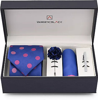 Blue/pink dotted men accessories box