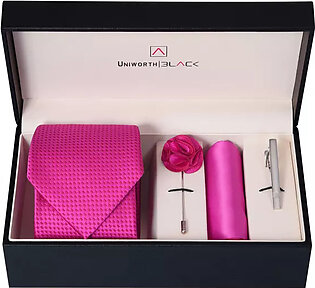 Pink self men accessories box