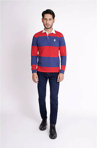 RUGBY POLO IN BOLD STRIPES