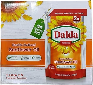 Dalda Sunflower Stnd-up Pouch Oil 1 X5