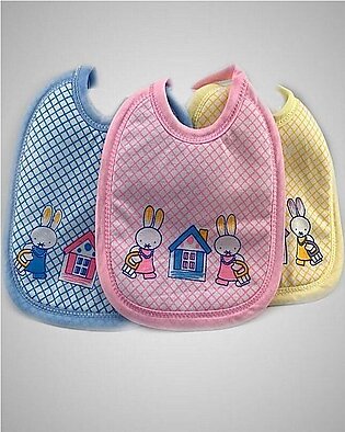 Pack Of 3 - Bib For Babies With Back Plastic