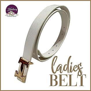 Ladies belt white color for girls