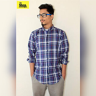 The Shop - Checkered Stylish Slim Fit Casual Shirt For Mens - Cs-kd1