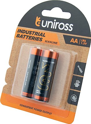Original Uniross 2 Aa Industrial Alkaline Battery Cells